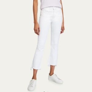 MOTHER The Insider High Rise Crop Step Fray Jeans